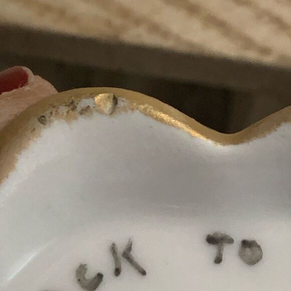 Vintage M.Z. Austria Hand Painted Bird Scene Covered Jar - Picture 17 of 17